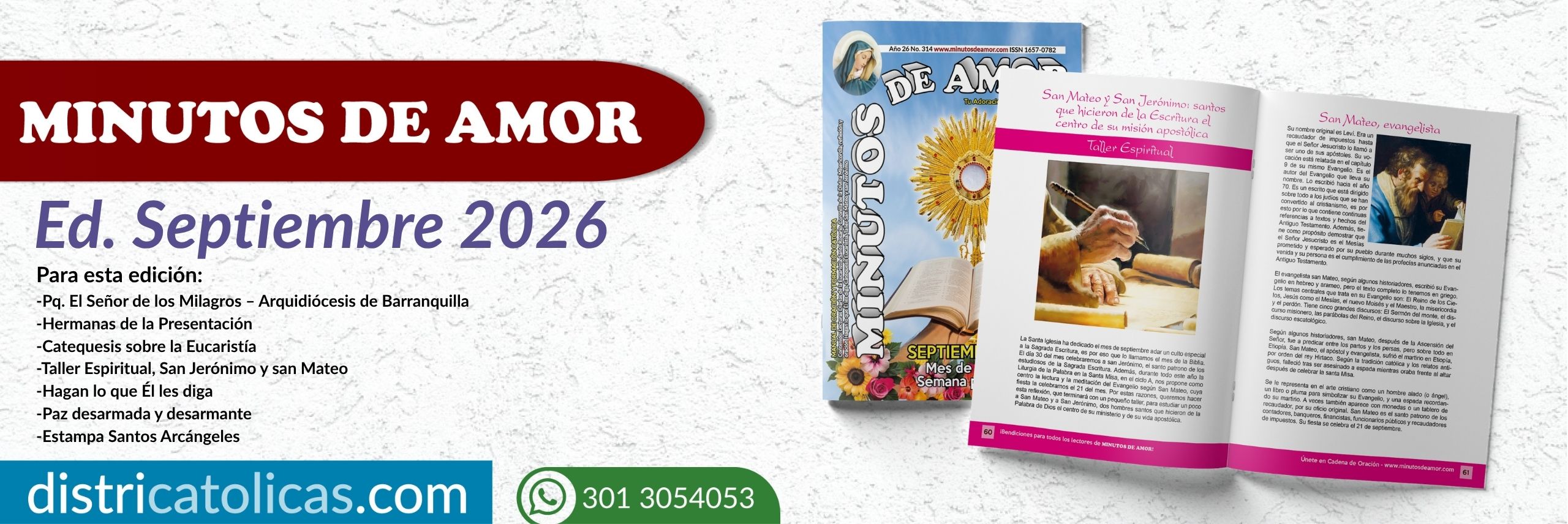 Revista Minutos de Amor – septiembre