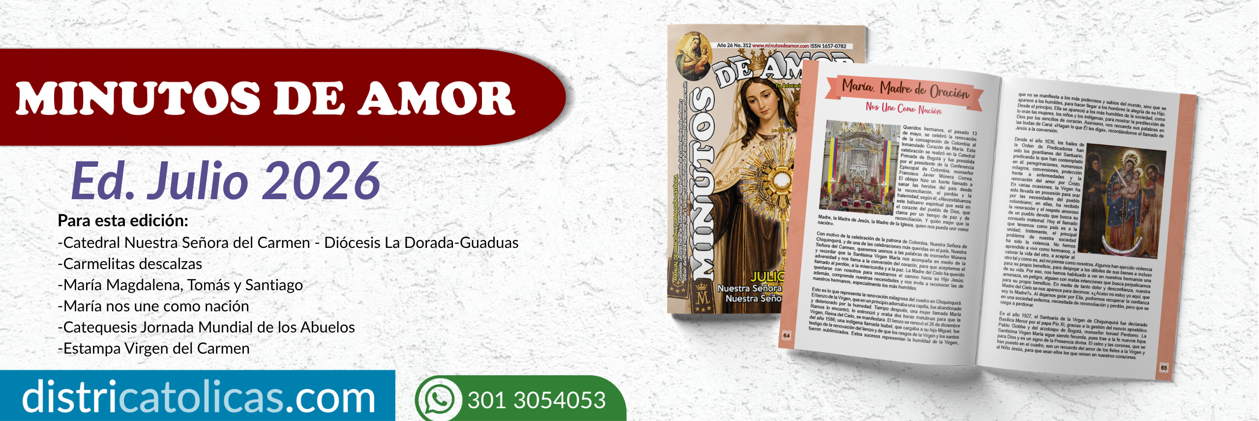 Revista Minutos de Amor – julio