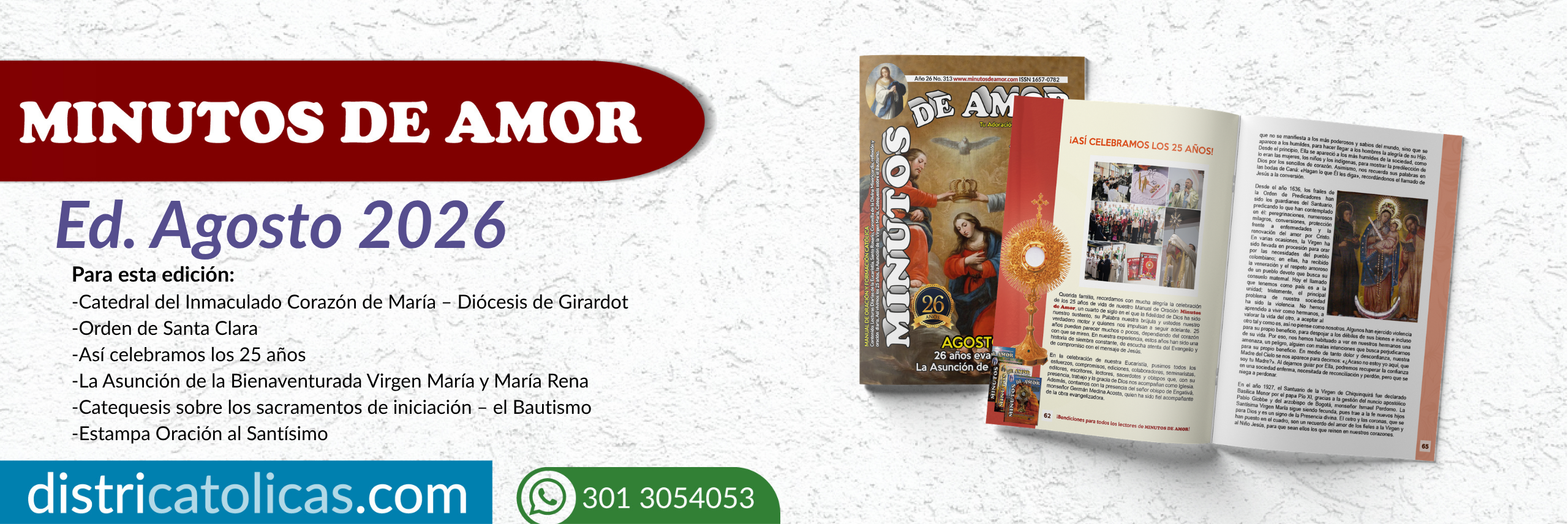 Revista Minutos de Amor – agosto