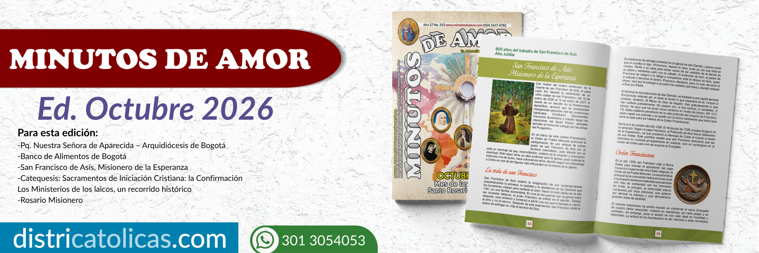 Revista Minutos de Amor – septiembre