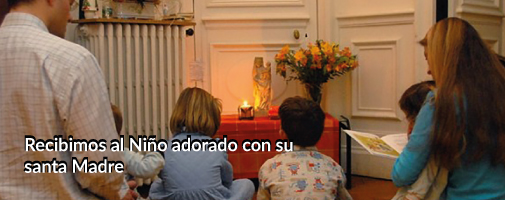 RECIBIMOS AL NIÑO ADORADO CON SU SANTA MADRE