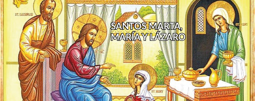 Santos Marta, María y Lázaro